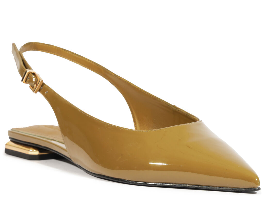 mule fechada schutz slingback verniz mostarda-2
