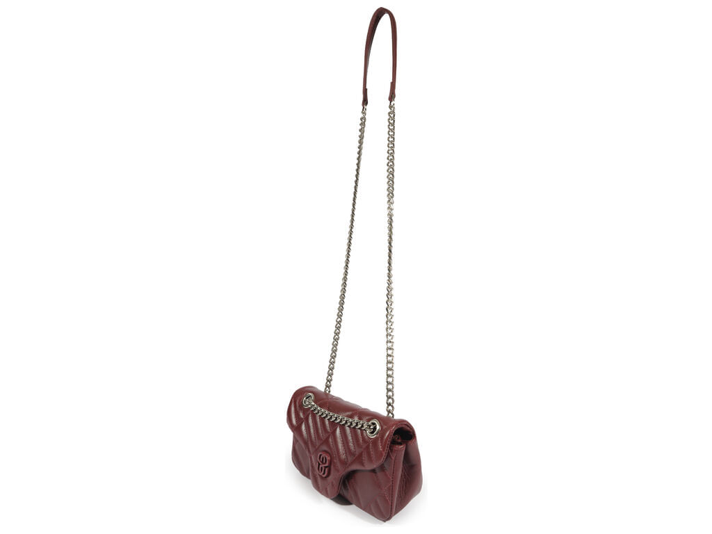 bolsa schutz shoulder perry pequena couro vinho-2