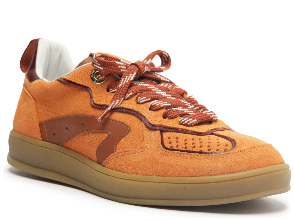 tenis arezzo laranja camurca amarracao mix arz72-2