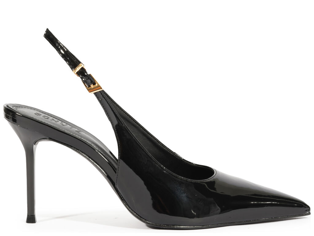 Imagem da variante: Scarpin Schutz Slingback Verniz Preto VERNIZ OTHE - BLACK - 34