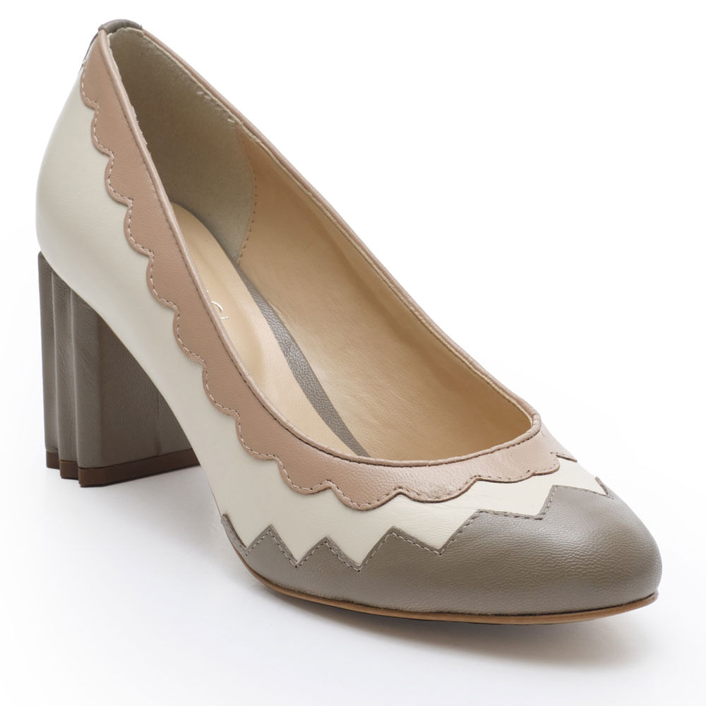 scarpin lorraci fendi arroz rose 5301-2