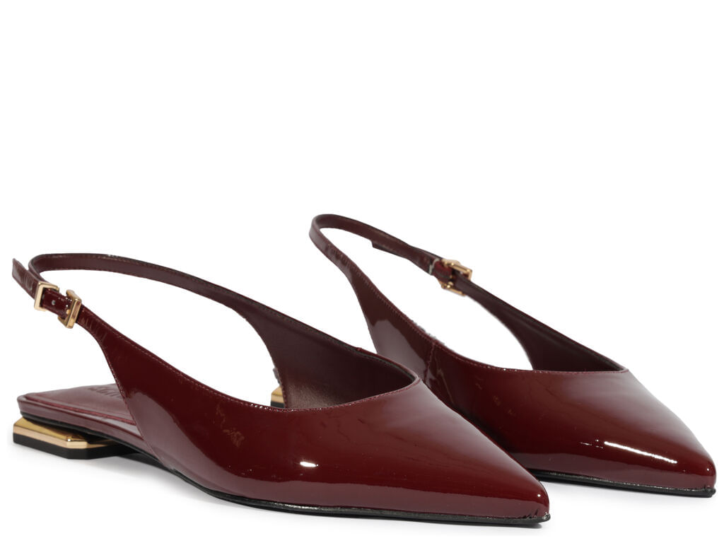 mule fechada schutz slingback couro verniz vinho-2