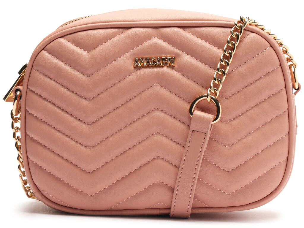 Imagem da variante: Bolsa Anacapri Tiracolo Média Matelassê Zig Zag Rosa ECO NAPA - ICY BLUSH - UN
