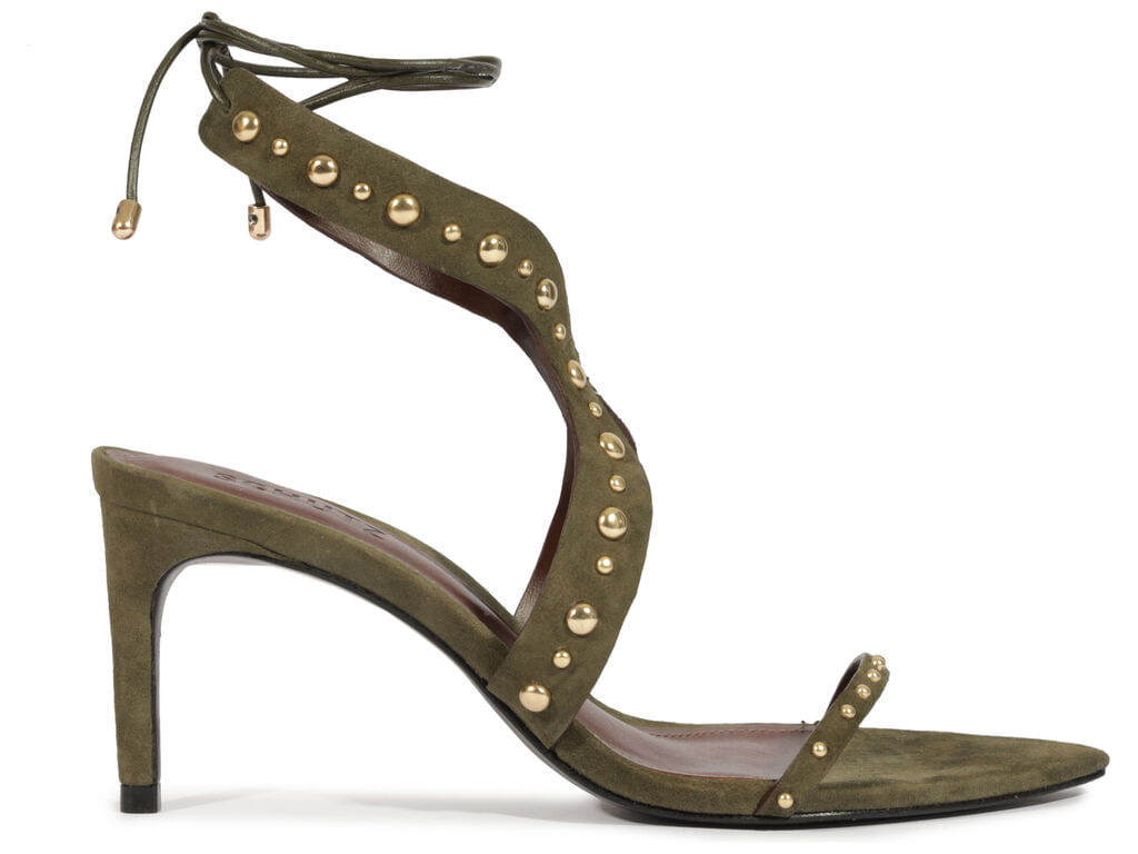sandalia schutz camurca verde tachas bico folha-1