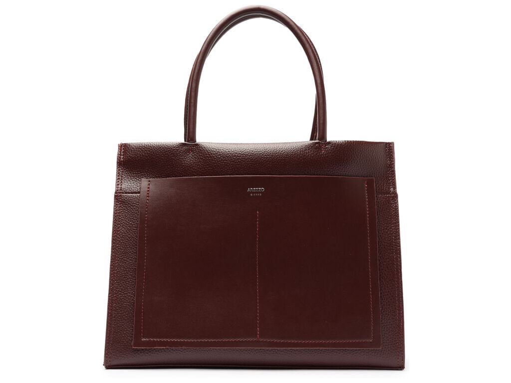 bolsa arezzo shopping vinho grande bolso recorte-1