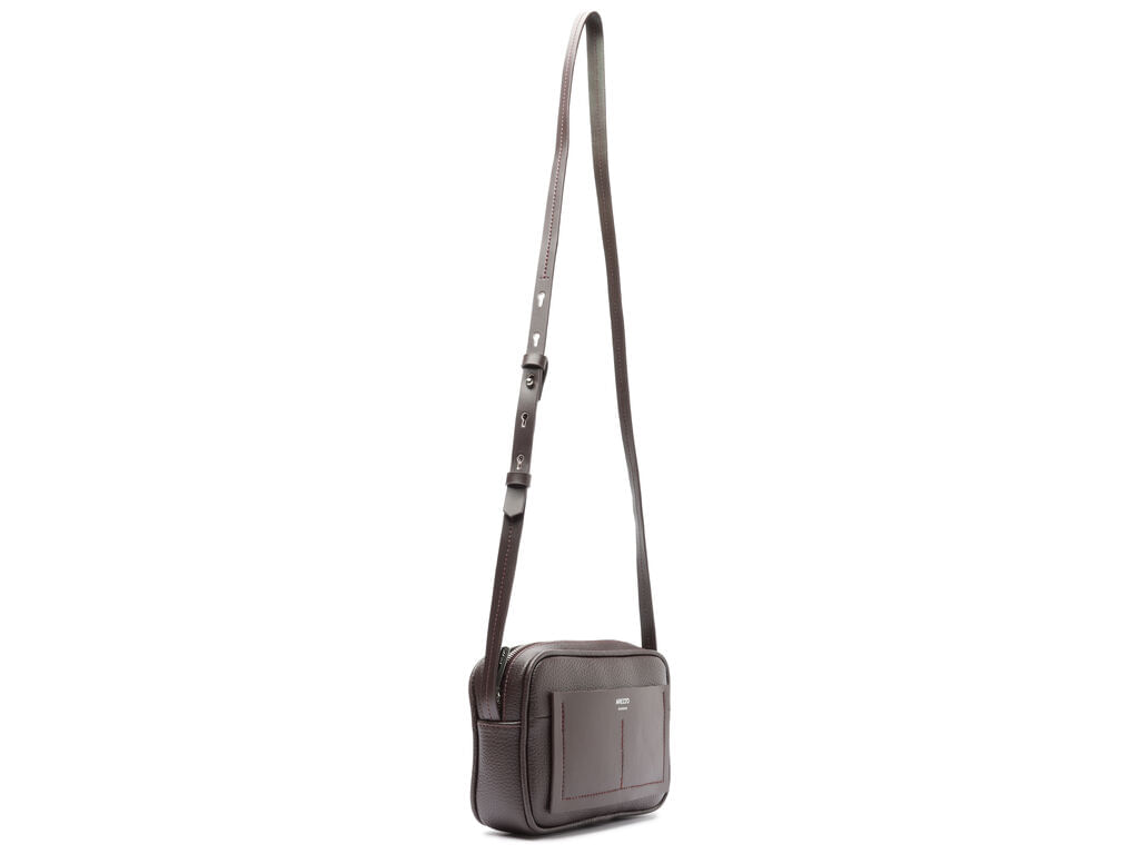 bolsa arezzo tiracolo marrom pequena bolso-2