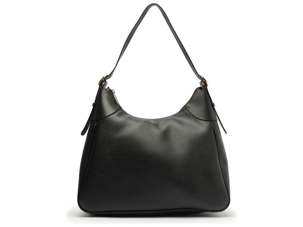 bolsa arezzo hobo preta texturizada grande-1