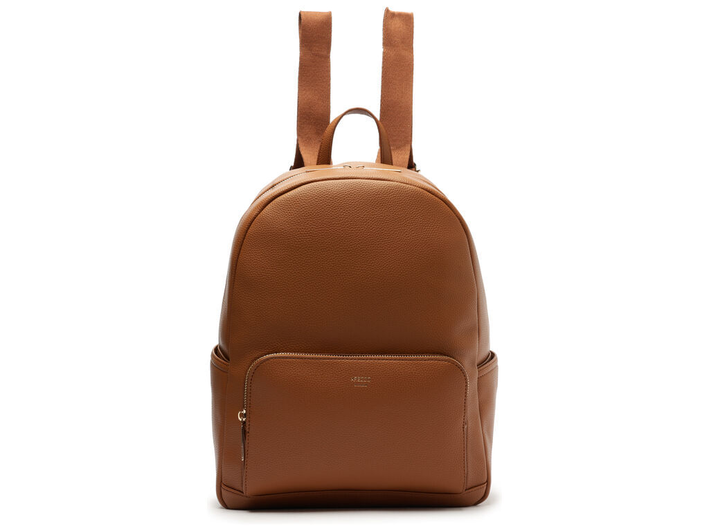 mochila arezzo caramelo bolso frontal grande-1