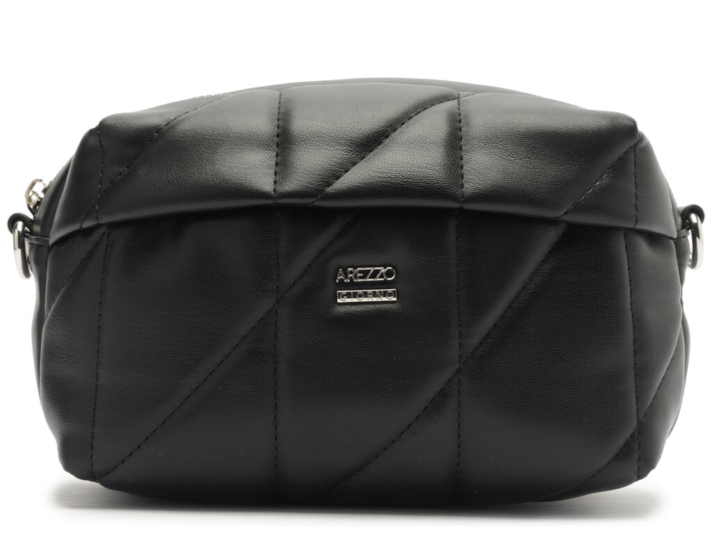 bolsa arezzo tiracolo preta matelasse media-1