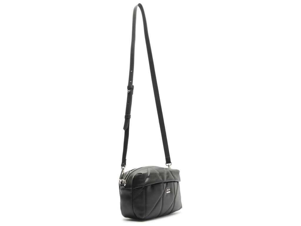 bolsa arezzo tiracolo preta matelasse media-2