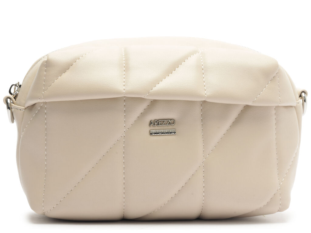 bolsa arezzo tiracolo off-white matelasse media-1