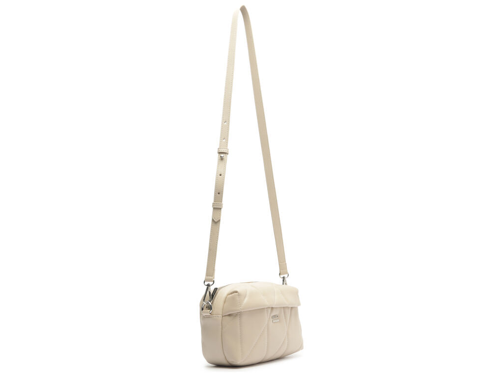 bolsa arezzo tiracolo off-white matelasse media-2