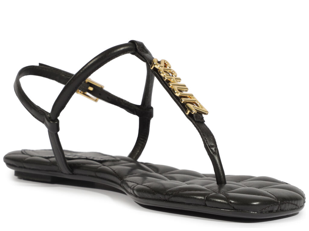 sandalia schutz rasteira soft gloss preta-2