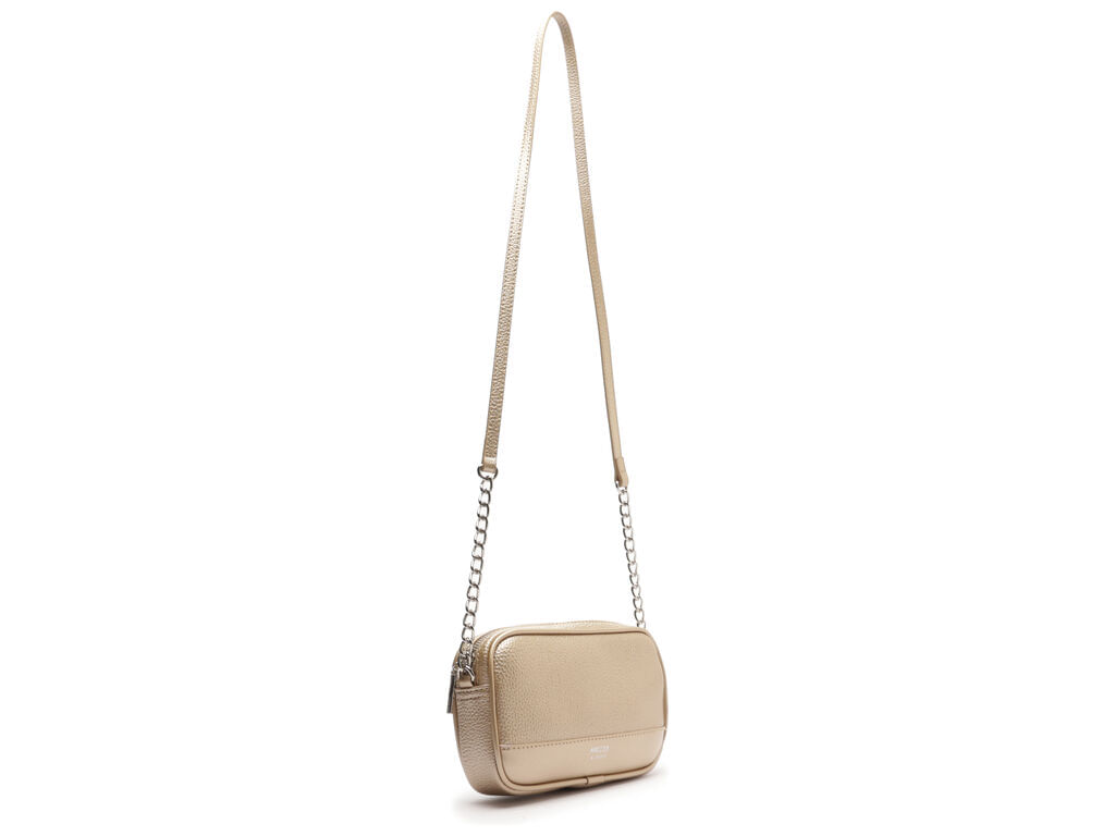 bolsa arezzo tiracolo dourada pequena corrente basic-2