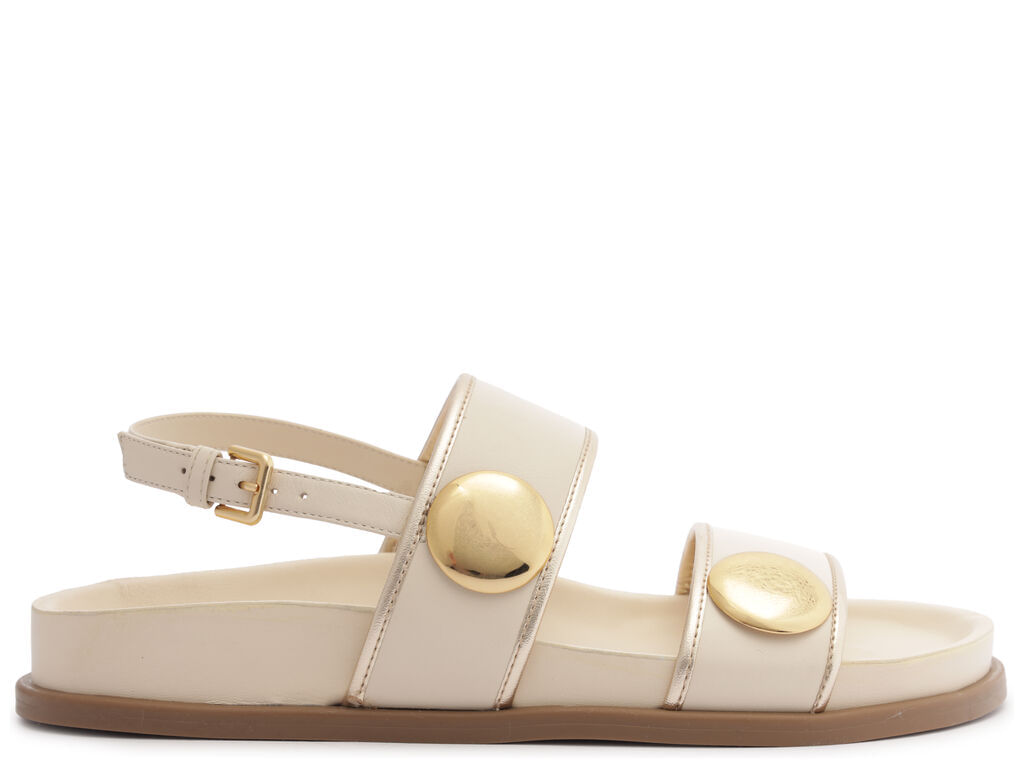 sandalia arezzo off-white tiras largas aplicacoes douradas-1
