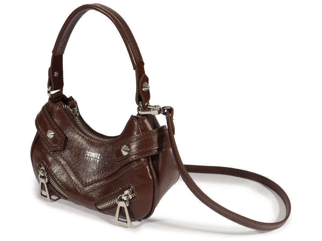 bolsa schutz tiracolo suri triangle couro marrom pequena-2