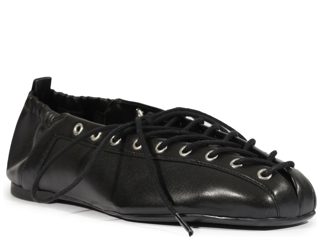sapatilha schutz ballerina lola preta napa seda-2