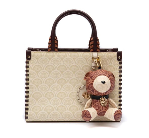 bolsa mini tote isla sirena monograma canvas creme-1