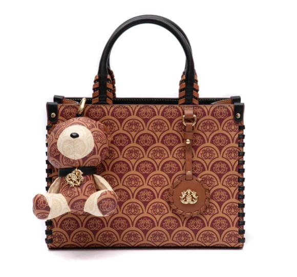 bolsa mini tote isla sirena monograma canvas caramelo-1