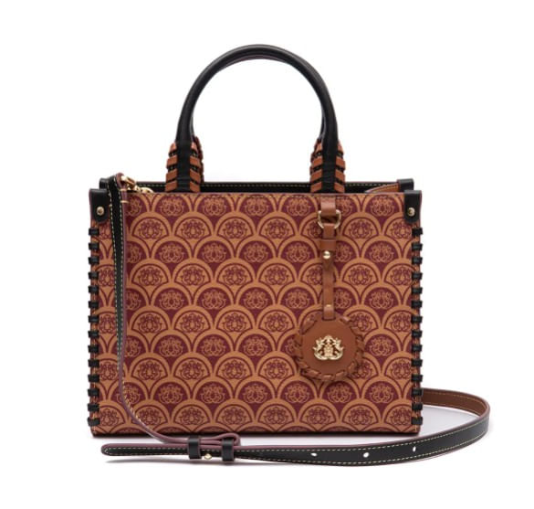 bolsa mini tote isla sirena monograma canvas caramelo-2
