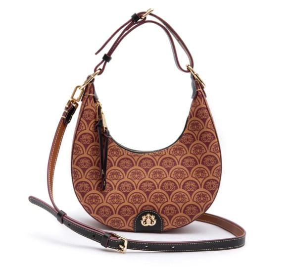 bolsa isla hobo sirena monograma canvas caramelo-2