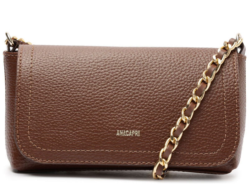 bolsa anacapri tiracolo pequena casual marrom-1