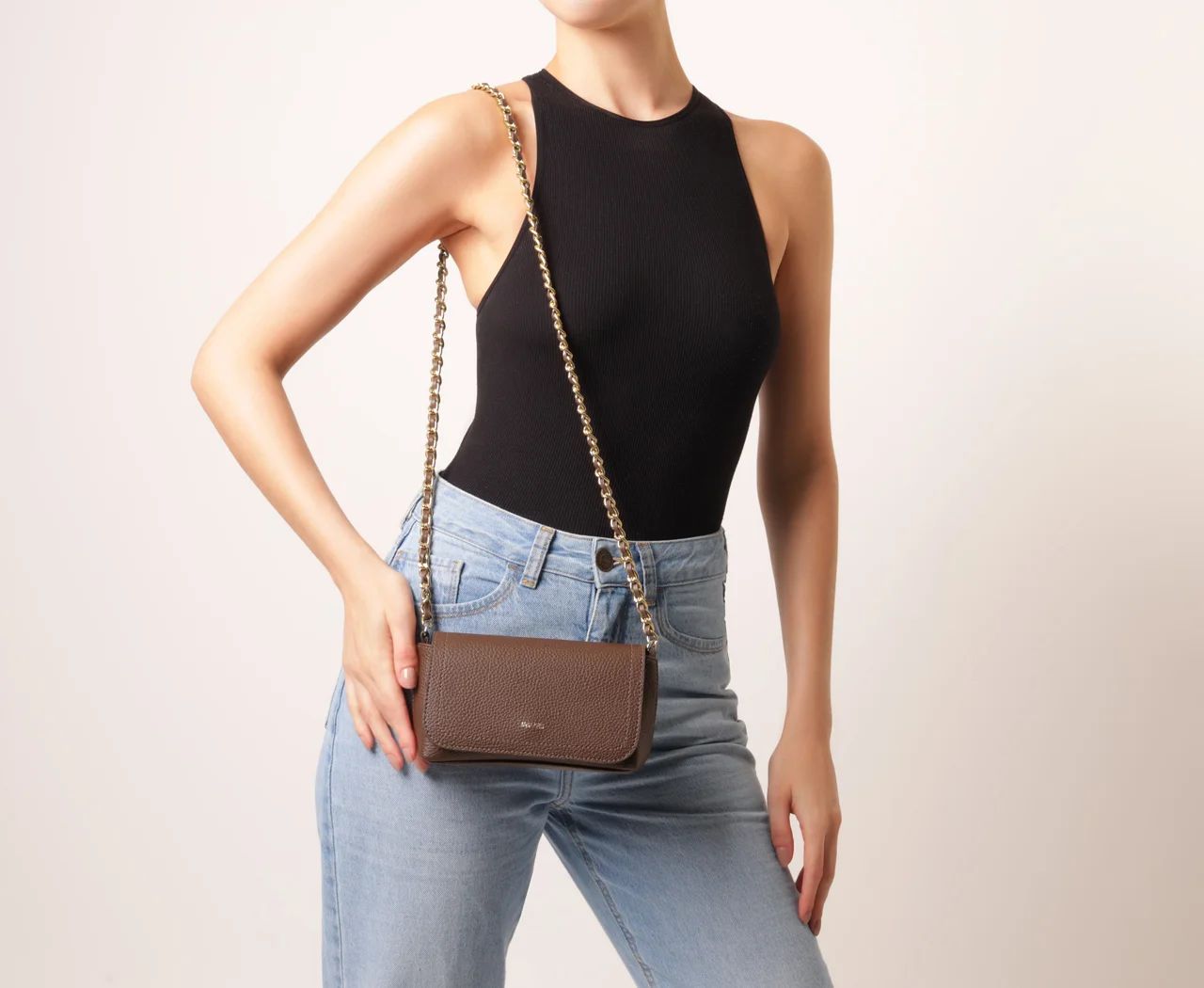 bolsa anacapri tiracolo pequena casual marrom-2
