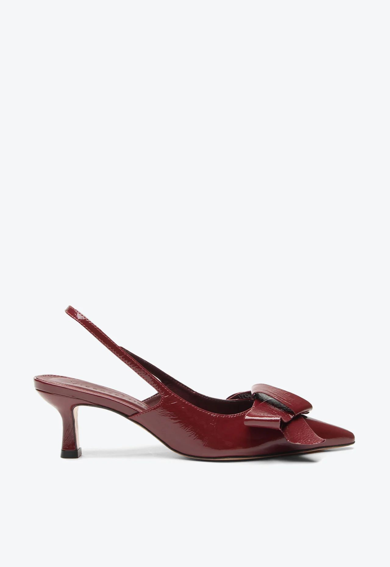 Imagem da variante: Slingback Vicenza Tiana Bordô Couro Verniz VERNIZ SHOW - VELVET ROUG - 33