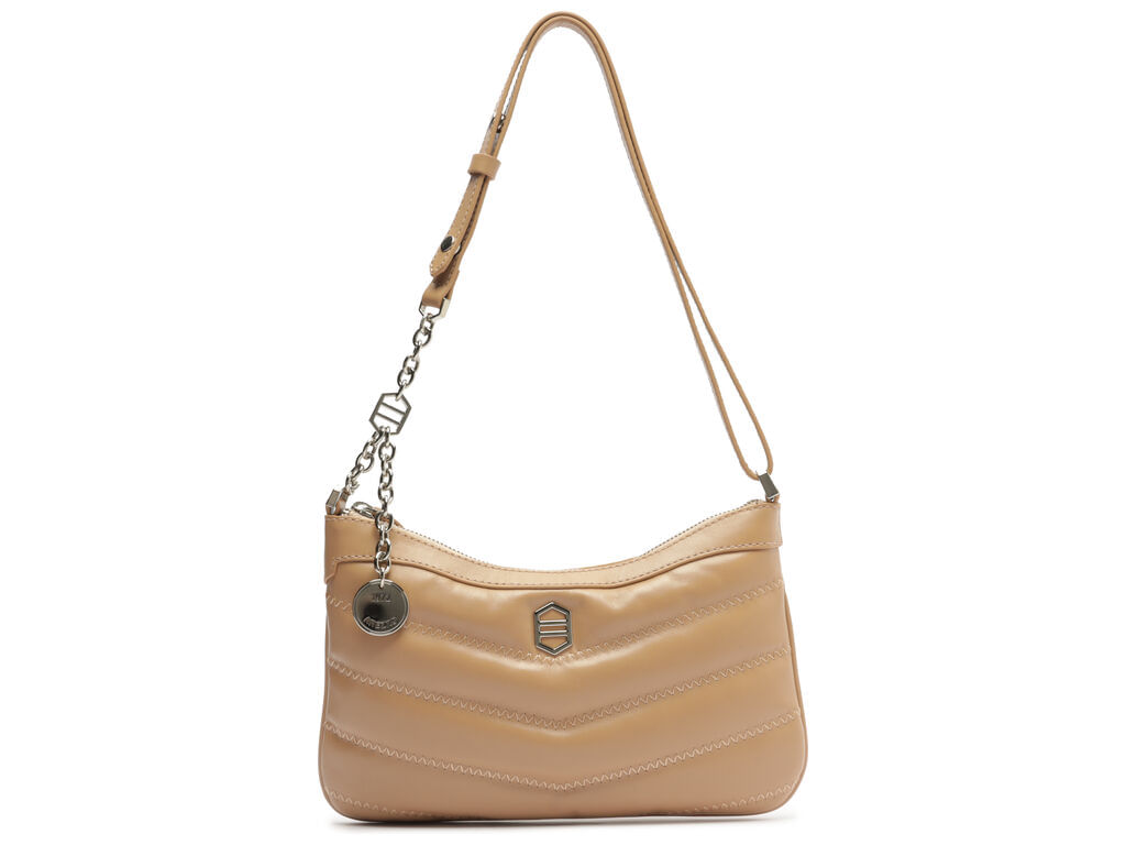 bolsa arezzo shoulder media nude corrente metalica costuras diagonal-1