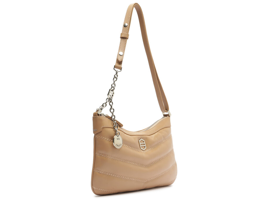 bolsa arezzo shoulder media nude corrente metalica costuras diagonal-2