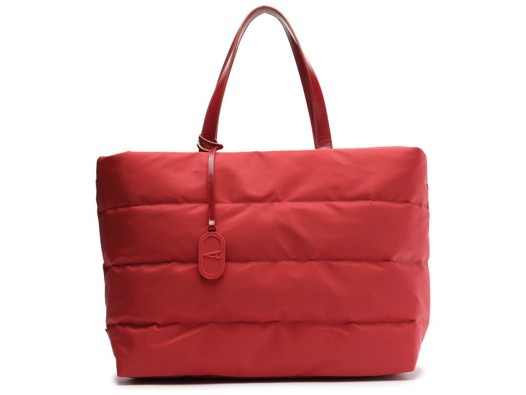 bolsa anacapri shopping grande nylon fluffy vermelha-1