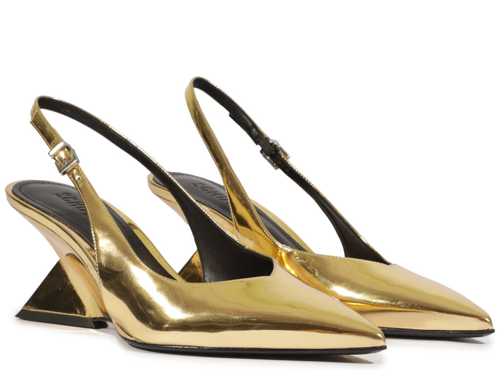 scarpin schutz slingback spechio dourado salto escultural-2