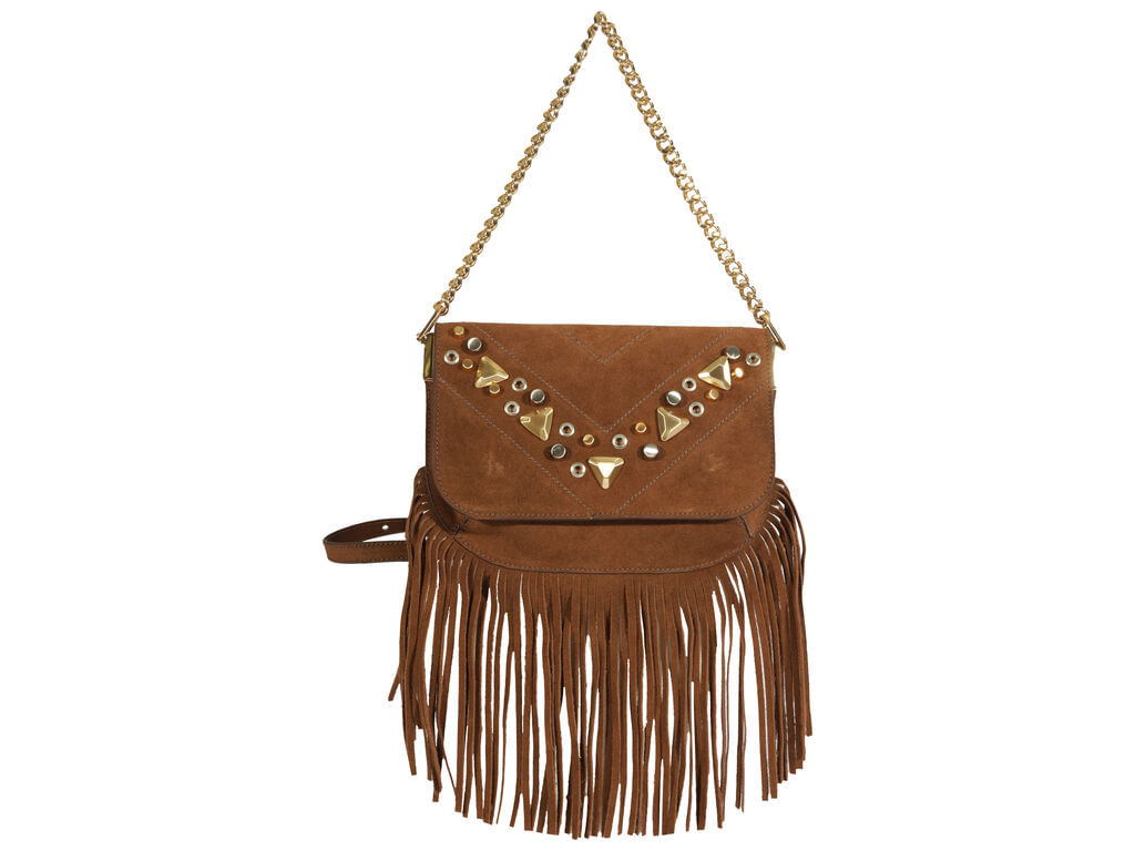 Imagem da variante: Bolsa Schutz Tiracolo Mally Pequena Marrom Camurça IRON SUEDE/ - PECAN BROWN - UN