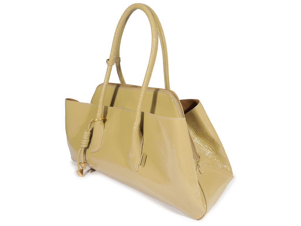 bolsa schutz tote grande couro bege pista pingente metalico-2