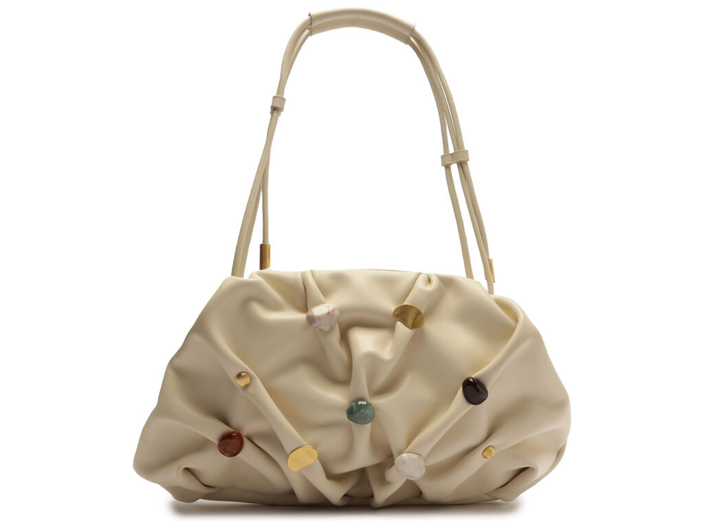 bolsa arezzo tiracolo off-white couro media aplicacoes media-1