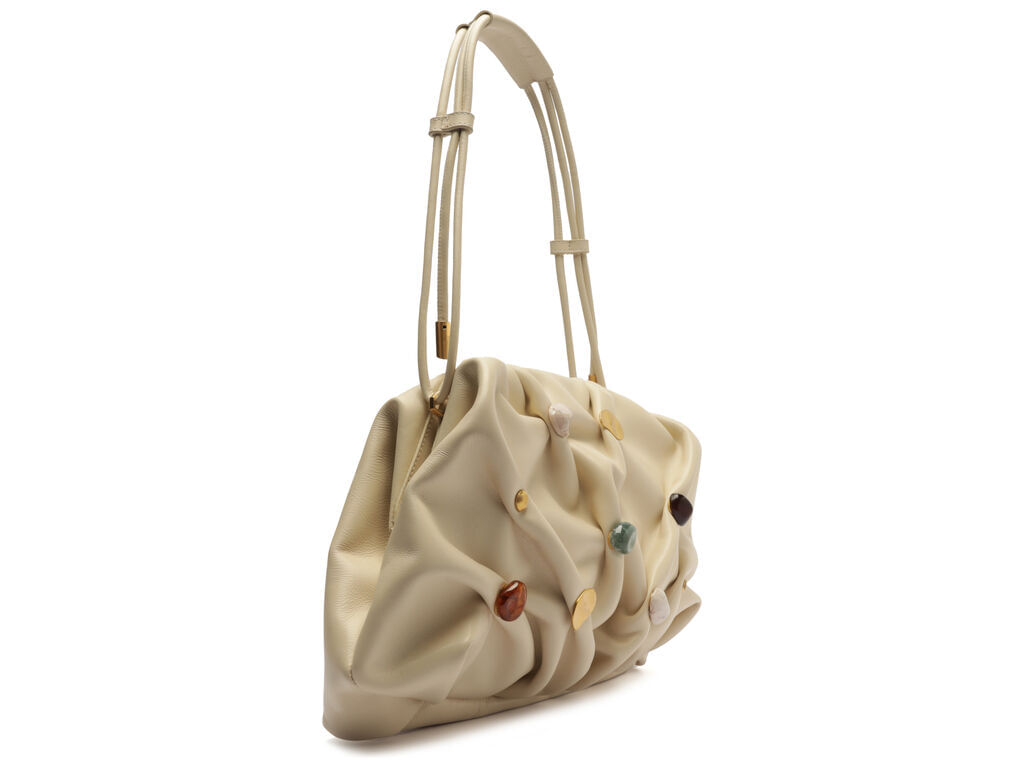 bolsa arezzo tiracolo off-white couro media aplicacoes media-2