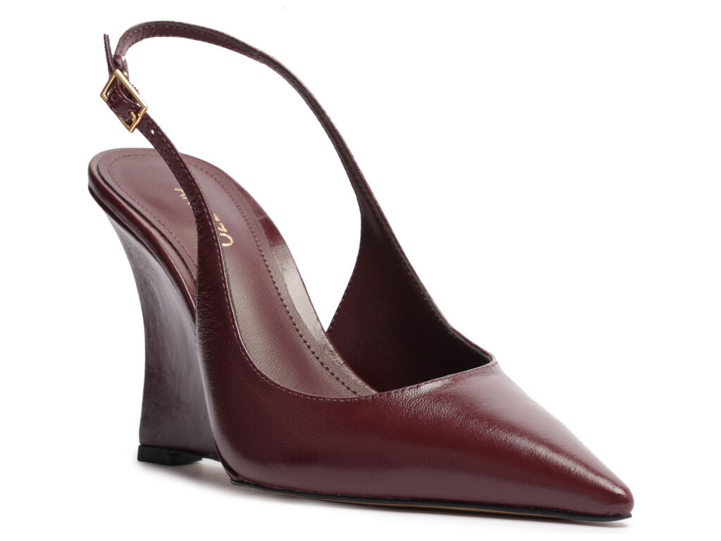 scarpin arezzo vinho verniz salto alto anabela slingback-2