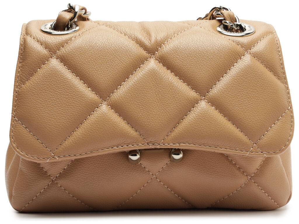 bolsa arezzo tiracolo caramelo couro mizz pequena-1