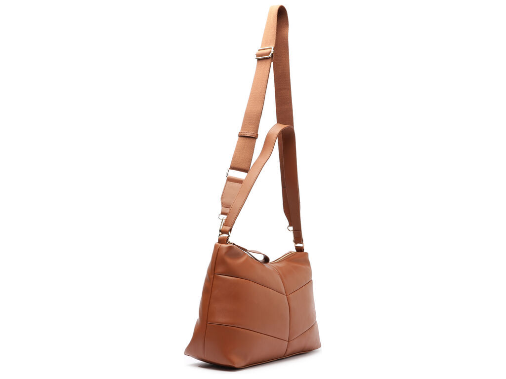 bolsa arezzo tiracolo caramelo grande texturizada-2