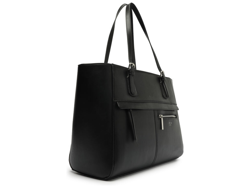 bolsa arezzo tote preta grande ziper externo-2