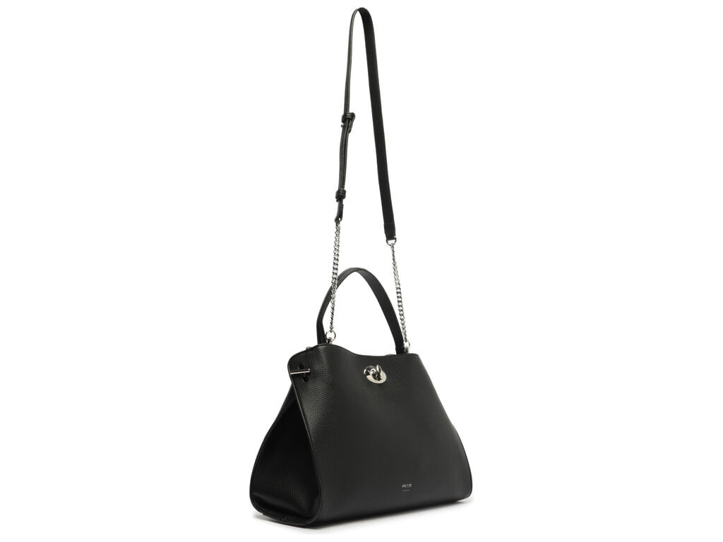 bolsa arezzo tote preta grande fecho metalico-2