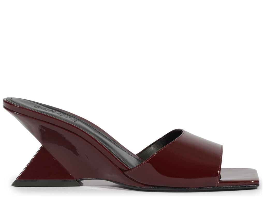 mule schutz abbie sculpt couro vinho verniz-1