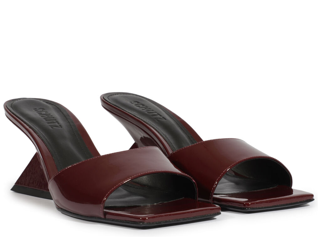 mule schutz abbie sculpt couro vinho verniz-2