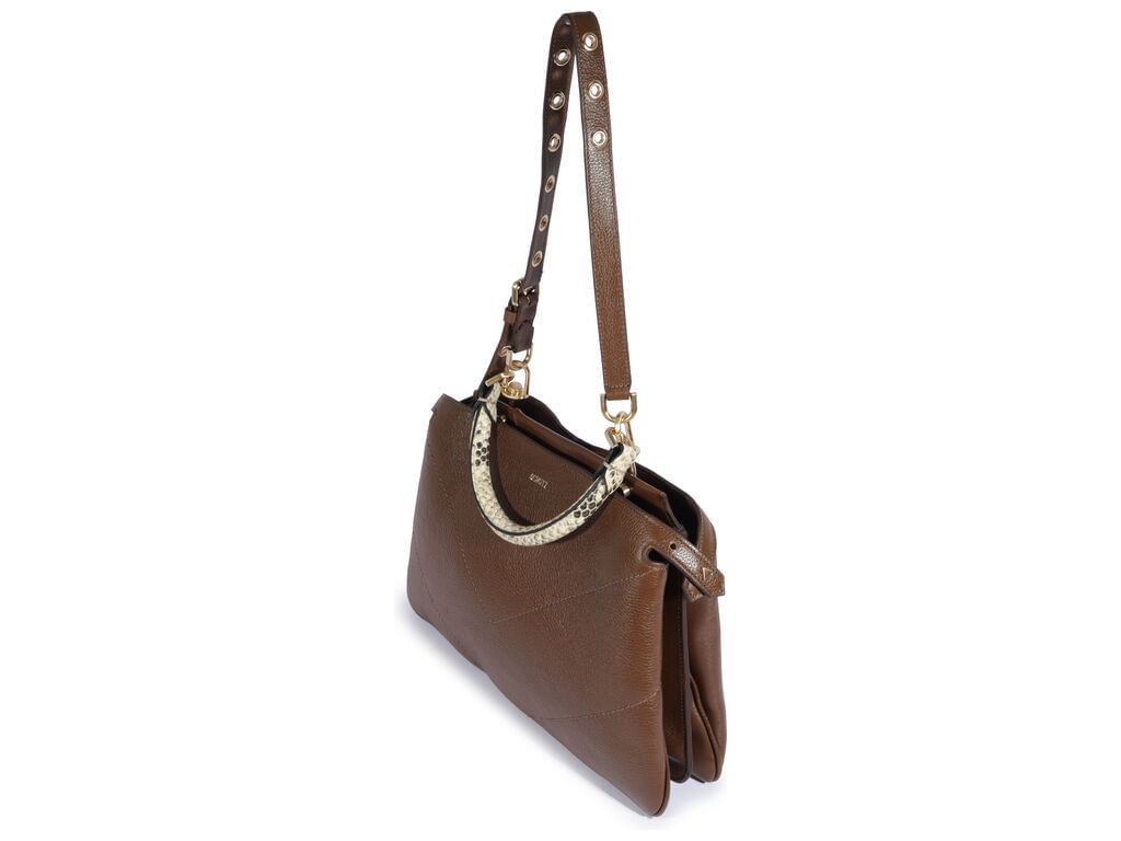 bolsa schutz tote flare couro marrom media-2