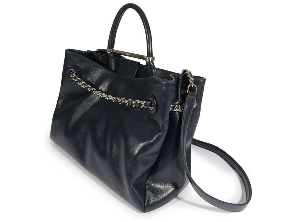 bolsa schutz tote crush couro azul grande-2