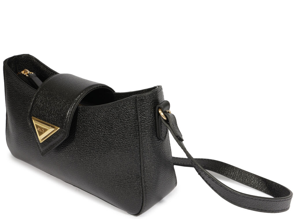 bolsa schutz tiracolo preta detalhe dourado pequena-2