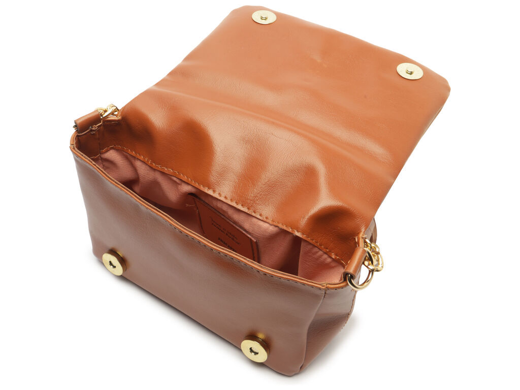 bolsa anacapri tiracolo caramelo corrente dourada pequena-2