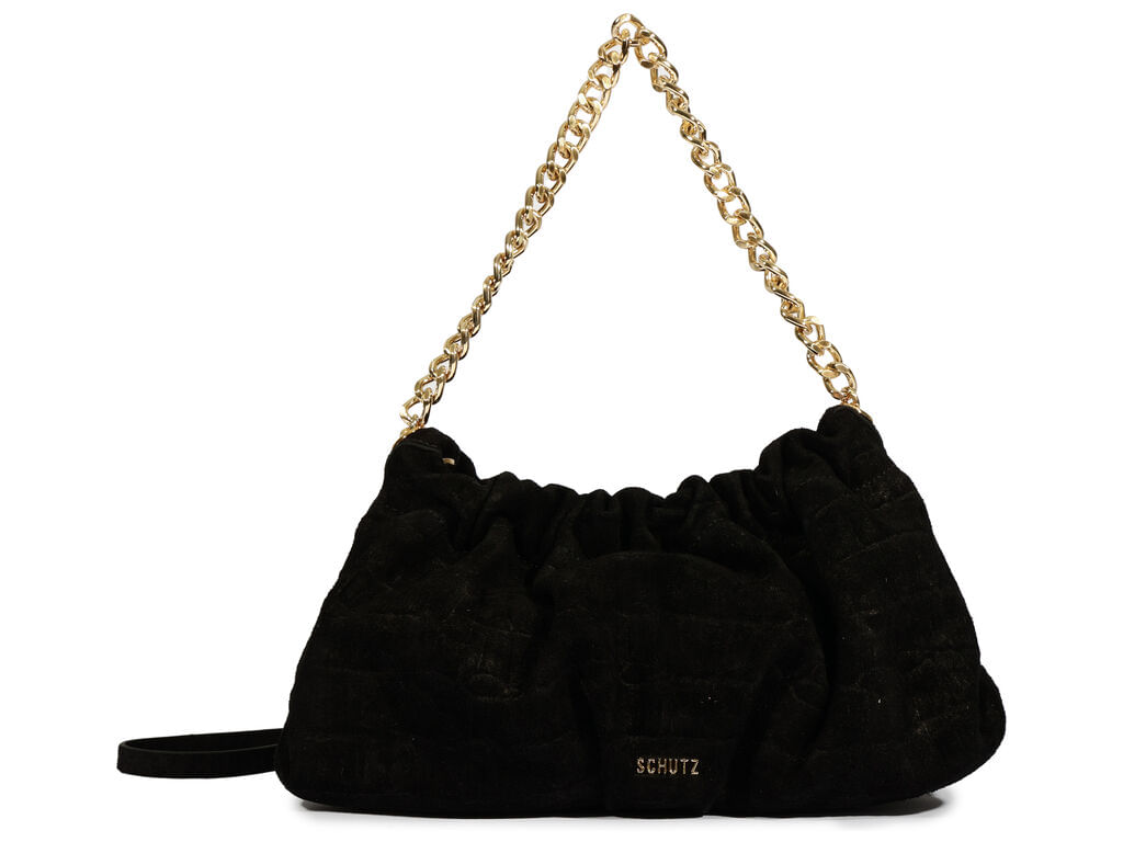 bolsa schutz tiracolo pouch aryen camurca preta media-1