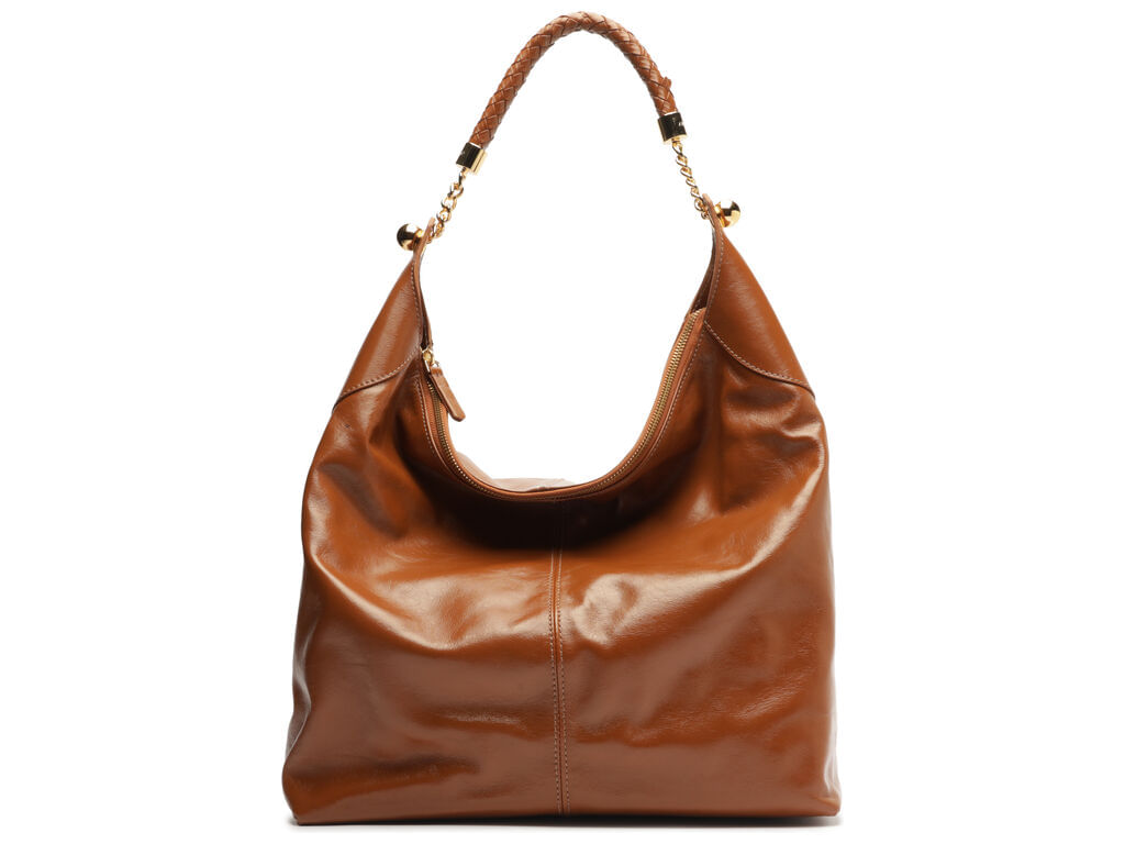 bolsa arezzo hobo caramelo couro grande alca tranca-1