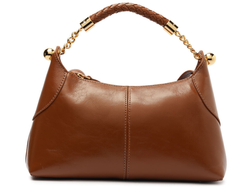 bolsa arezzo tiracolo marrom couro media alca tranca-1